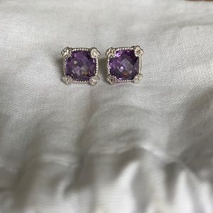 Judith Ripka Amethyst Earrings